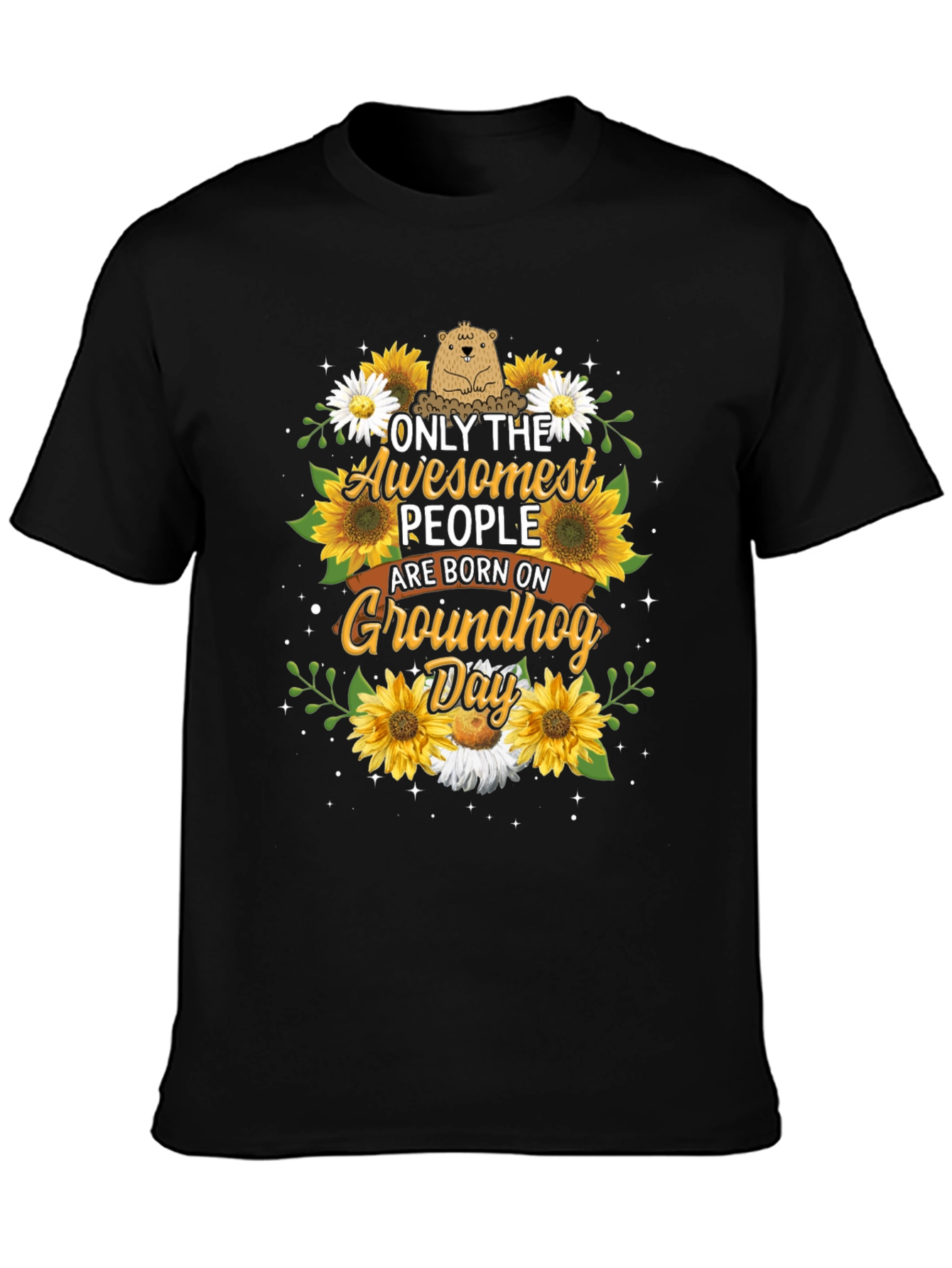 Camiseta Groundhog Day con Girasoles - Diseño Único