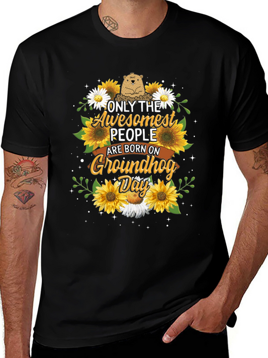 Camiseta Groundhog Day con Girasoles - Diseño Único