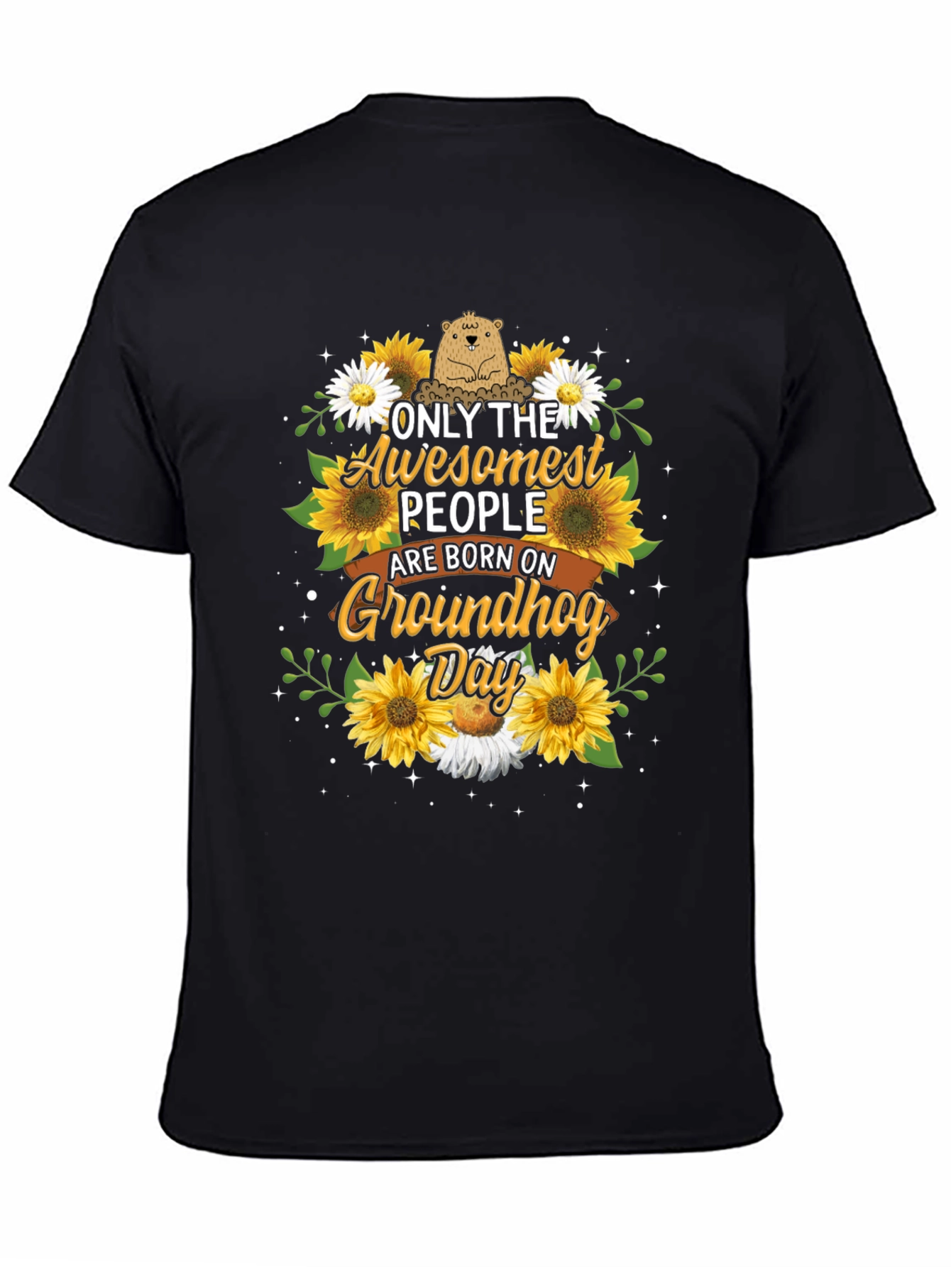 Camiseta Groundhog Day con Girasoles - Diseño Único