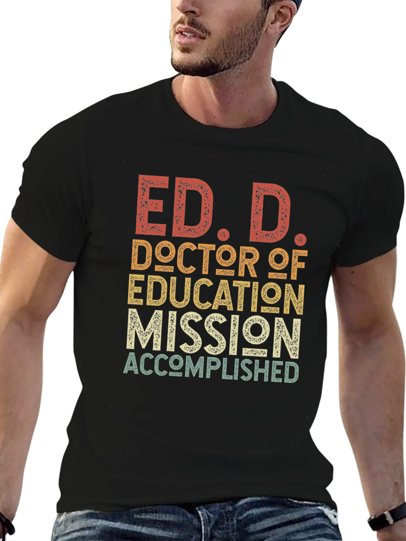 Camiseta Ed.D. Doctorado Educación Meta Cumplida