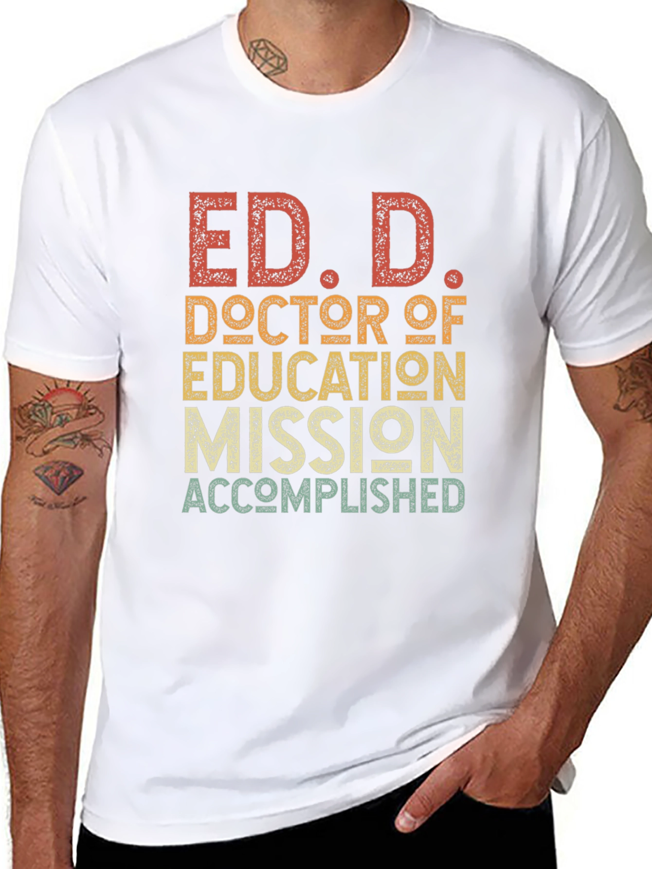 Camiseta Ed.D. Doctorado Educación Meta Cumplida