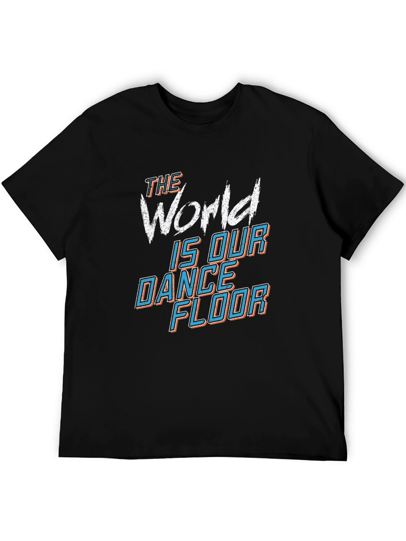 Camiseta Negra El Mundo Es Nuestra Pista de Baile