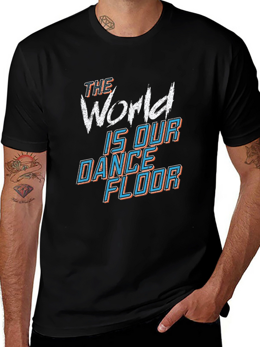 Camiseta Negra El Mundo Es Nuestra Pista de Baile