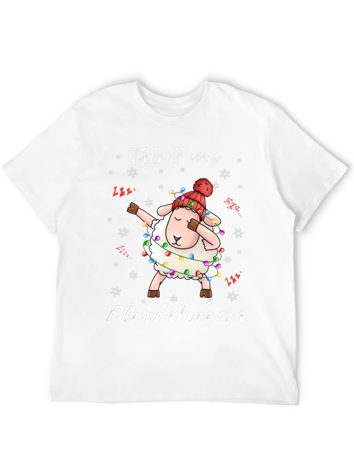 Camiseta Navideña con Oveja Dabbing
