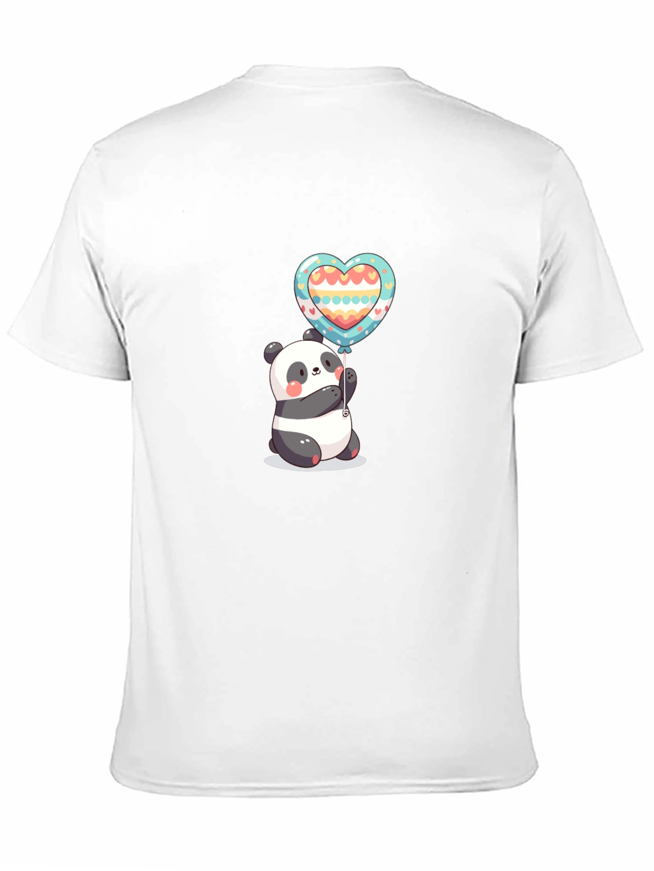Camiseta Negra Panda Corazón