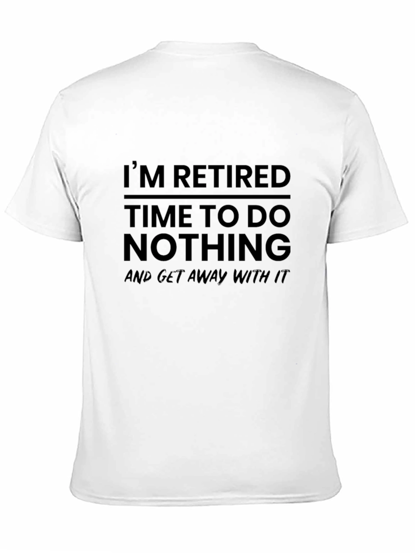 Camiseta Negra: ¡Retirado Tiempo Libre!