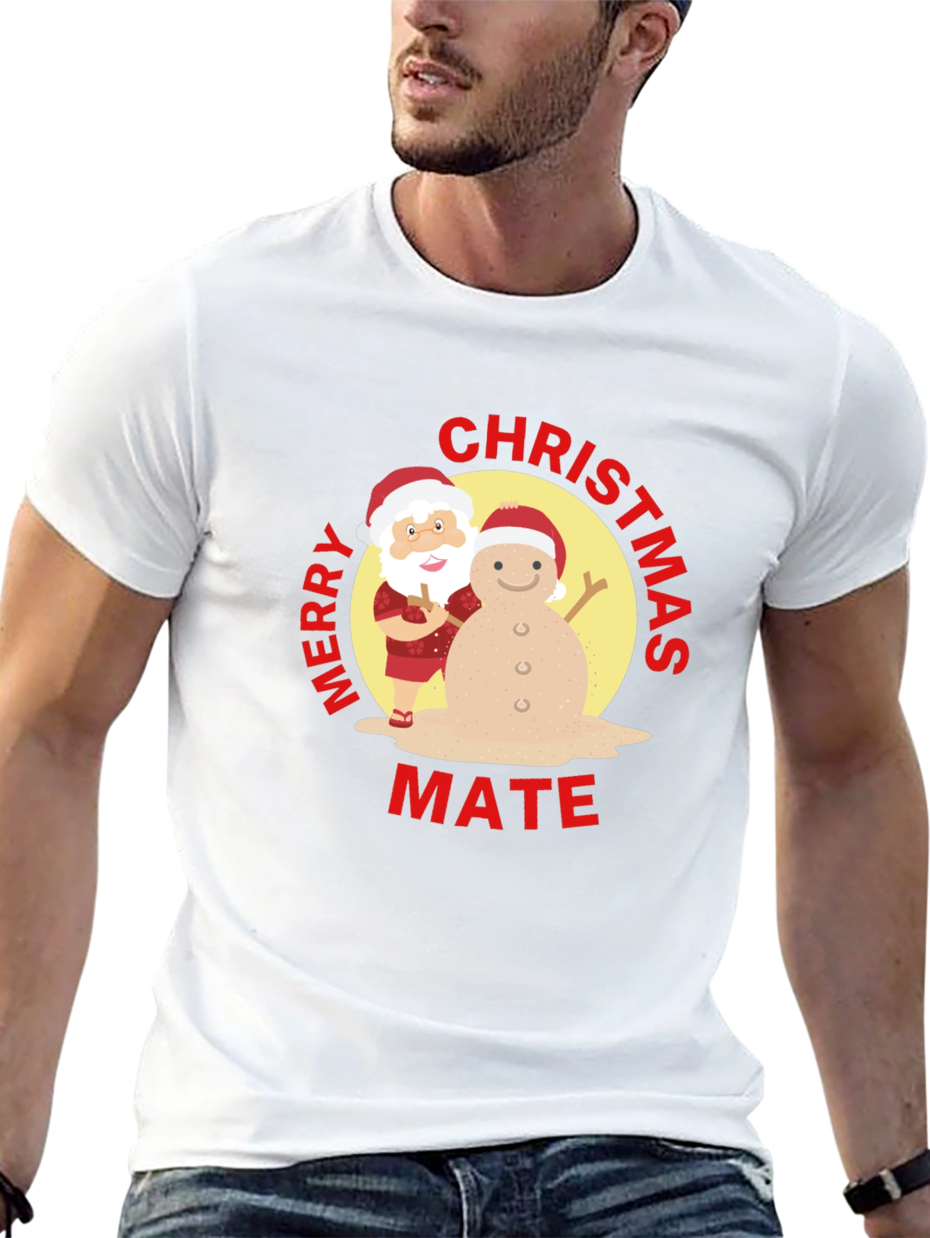 Camiseta Navideña Merry Christmas Mate Original