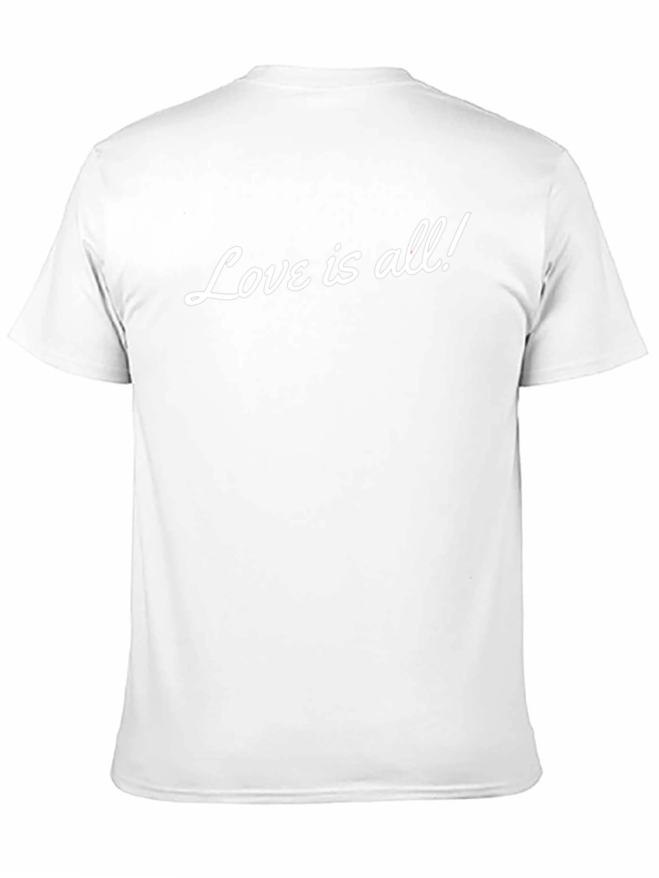 Camiseta Negra Love is all! para Hombre