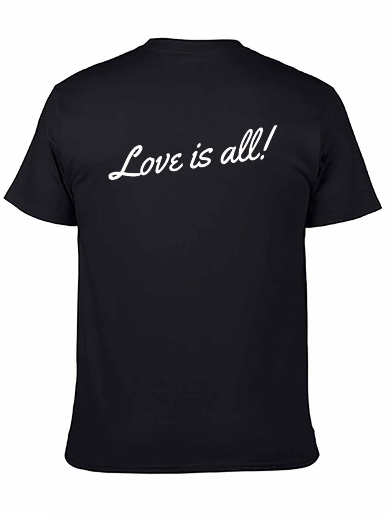 Camiseta Negra Love is all! para Hombre