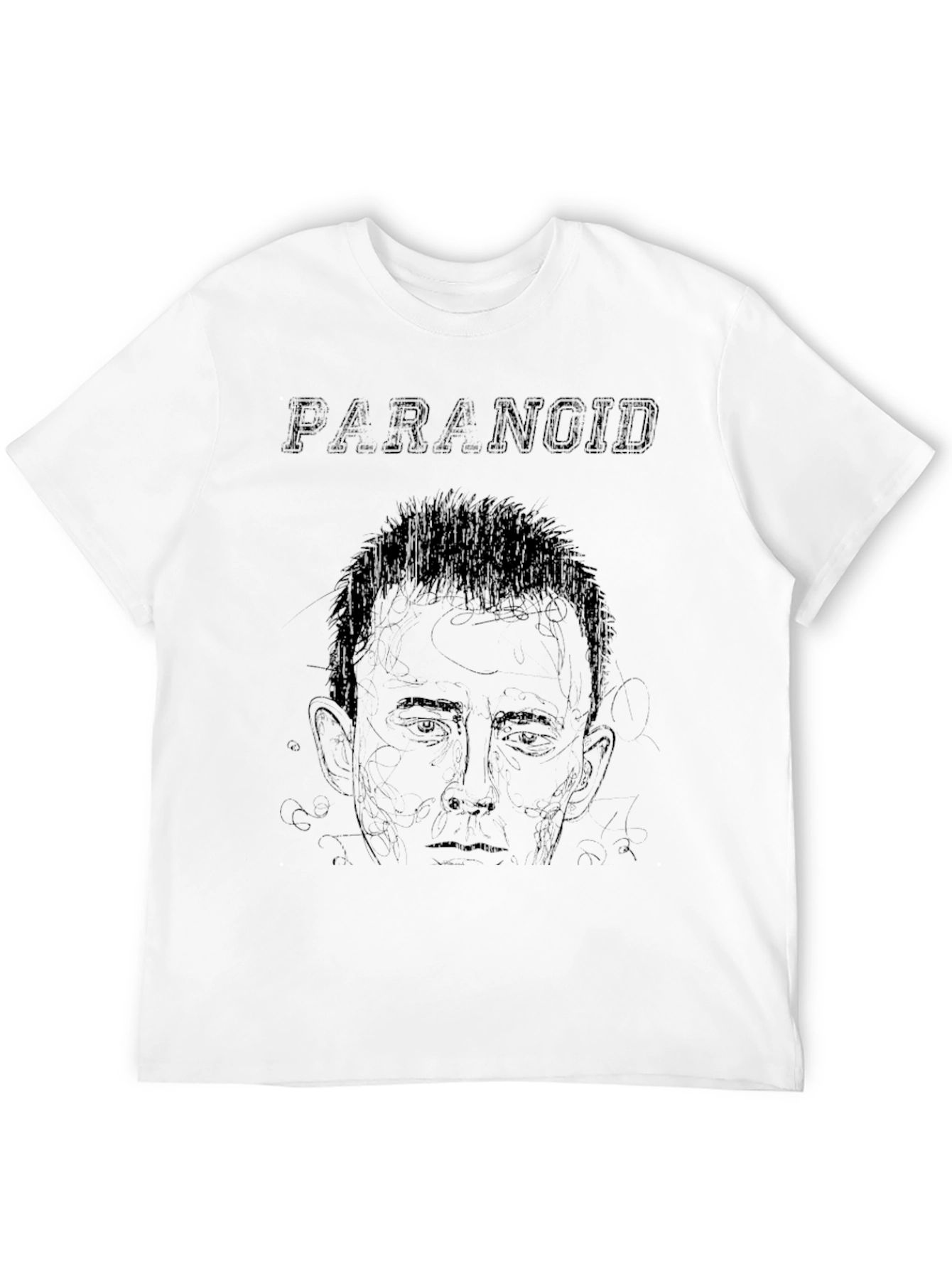 Camiseta Negra Paranoid Hombre
