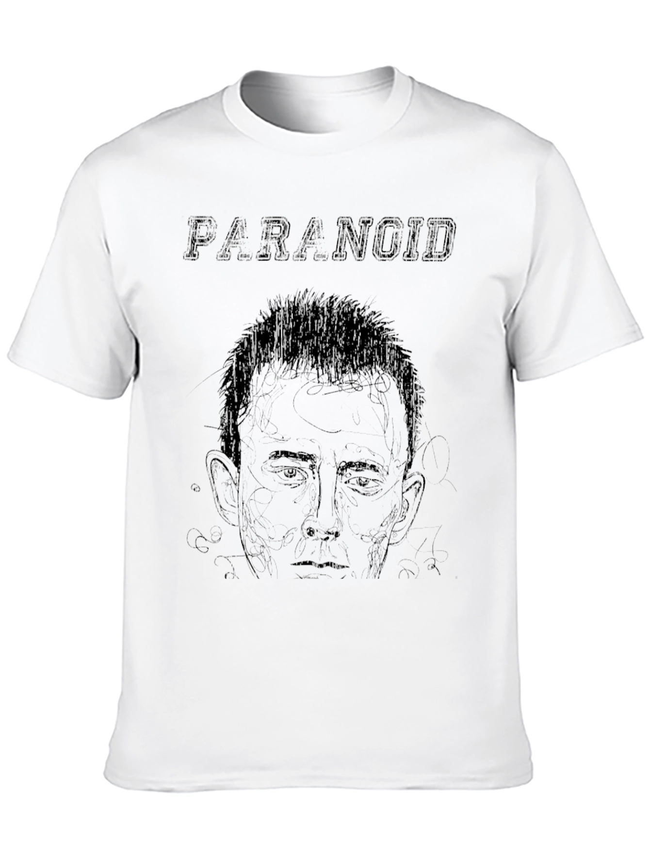 Camiseta Negra Paranoid Hombre