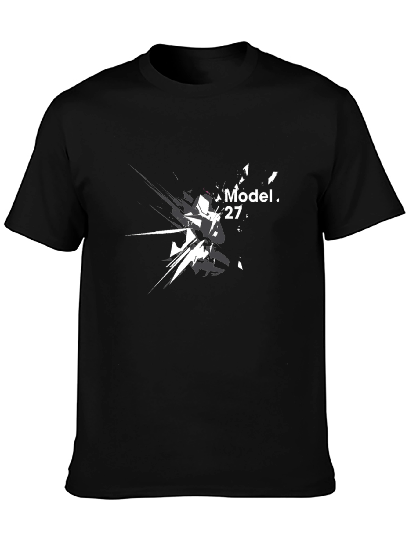 Camiseta Negra Estampada Model. 27 - Estilo Casual
