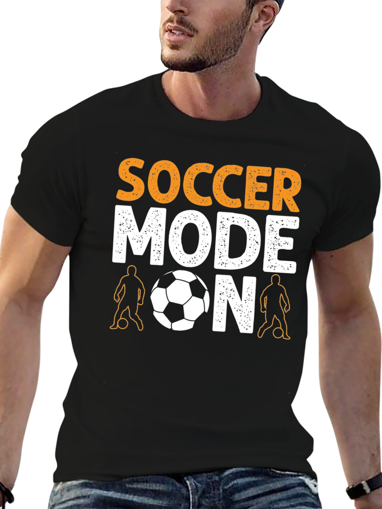 Camiseta Negra Modo Fútbol ON