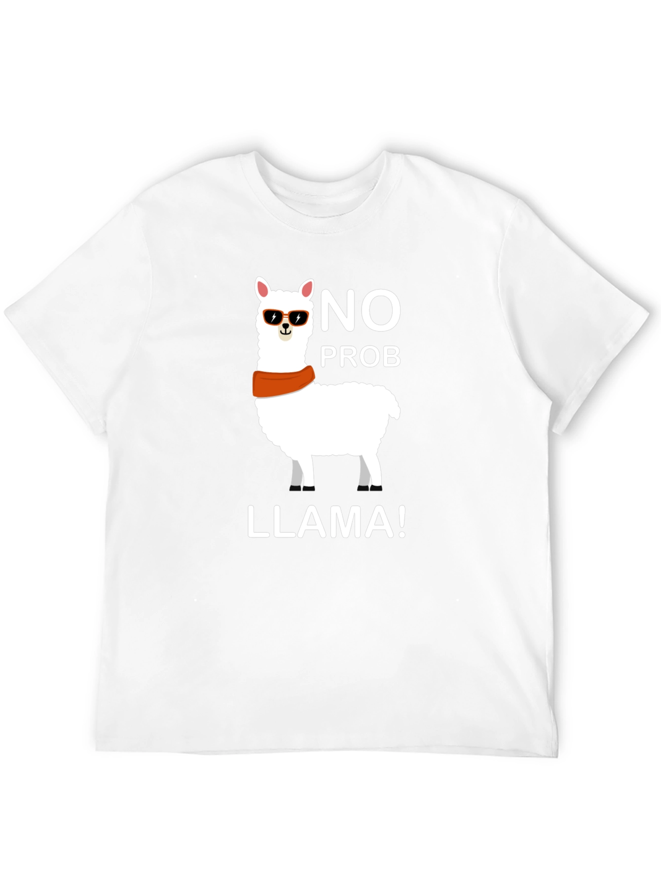 Camiseta Negra con Llama Cool - Sin Problema Llama