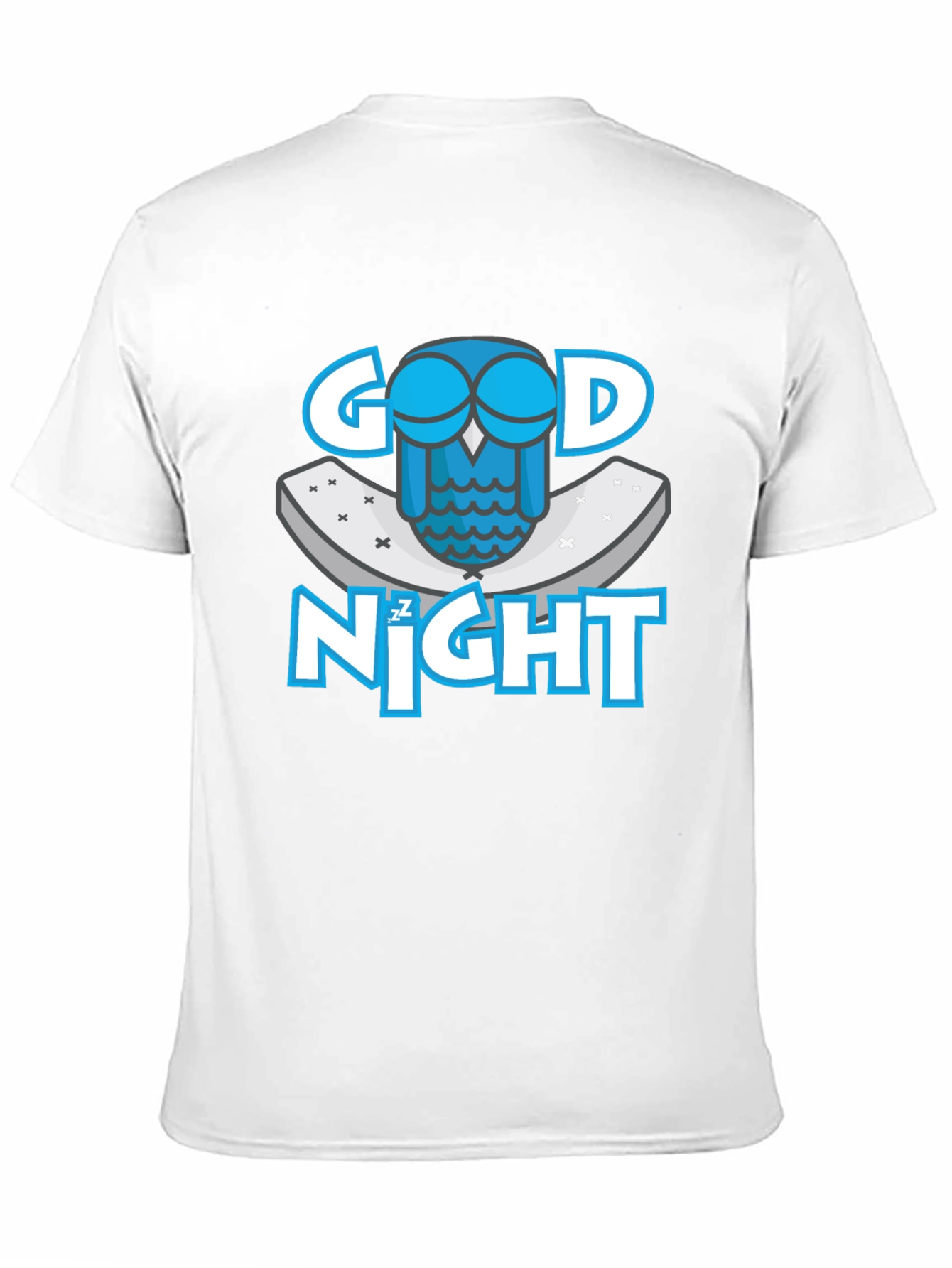 Camiseta Negra Buenas Noches con Búho Dormilón