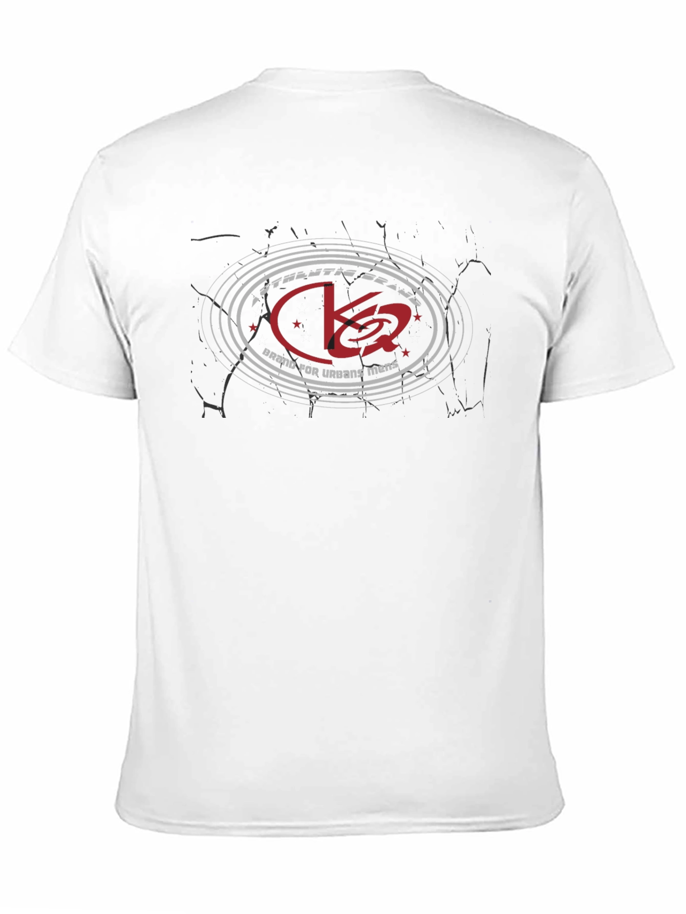 Camiseta Negra Estampada CK2 para Hombre