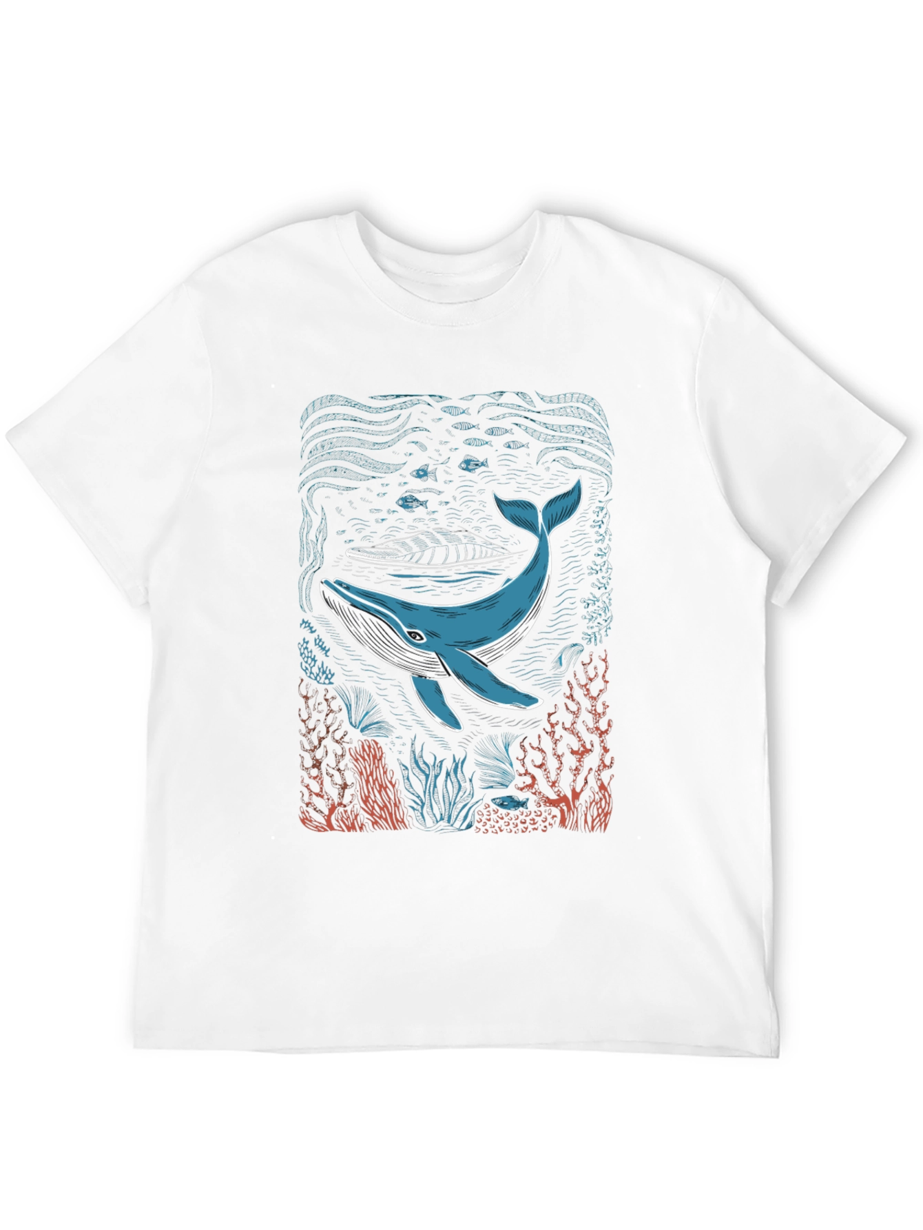 Camiseta Negra con Diseño de Ballena Marina