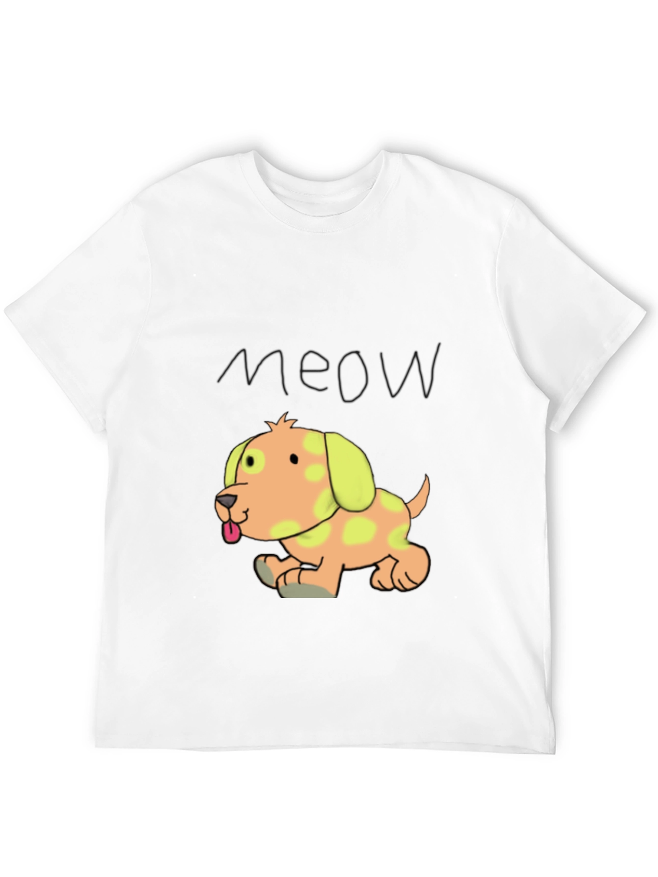 Camiseta Negra con Diseño de Cachorro Divertido