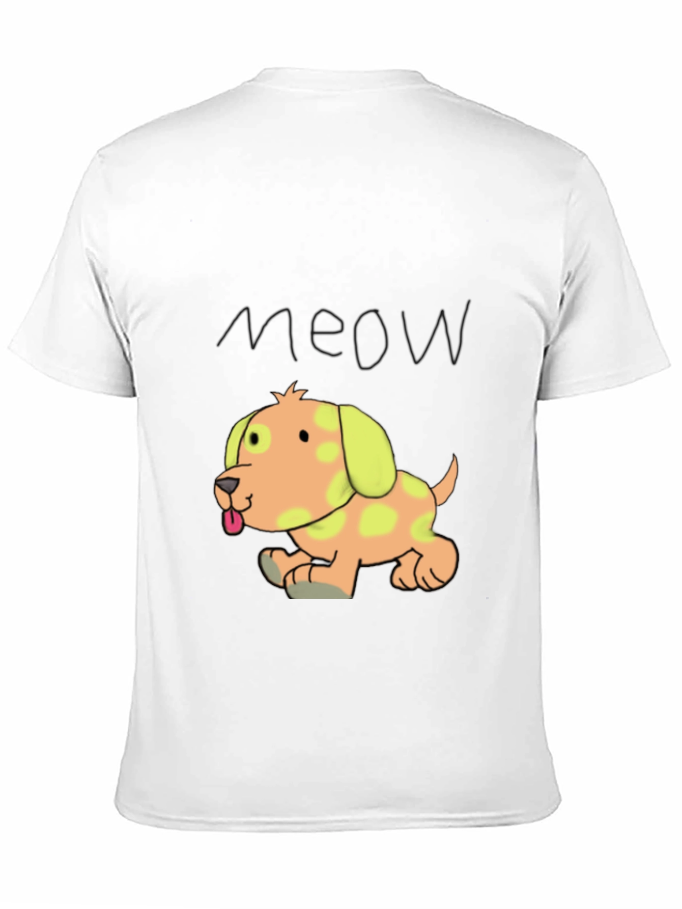 Camiseta Negra con Diseño de Cachorro Divertido