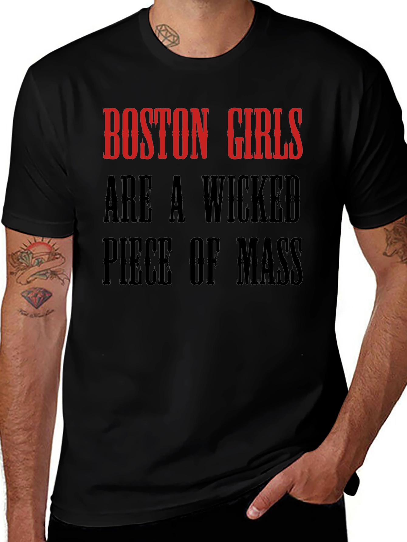 Camiseta Boston Girls Are A Wicked Piece Of Mass