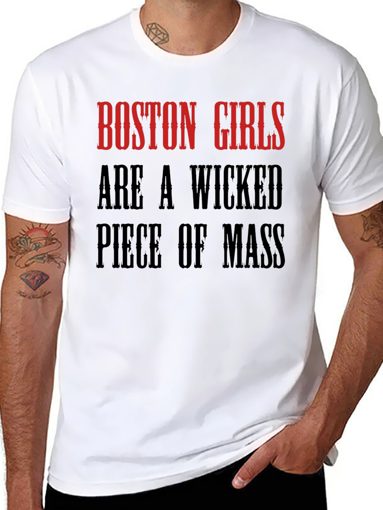 Camiseta Boston Girls Are A Wicked Piece Of Mass