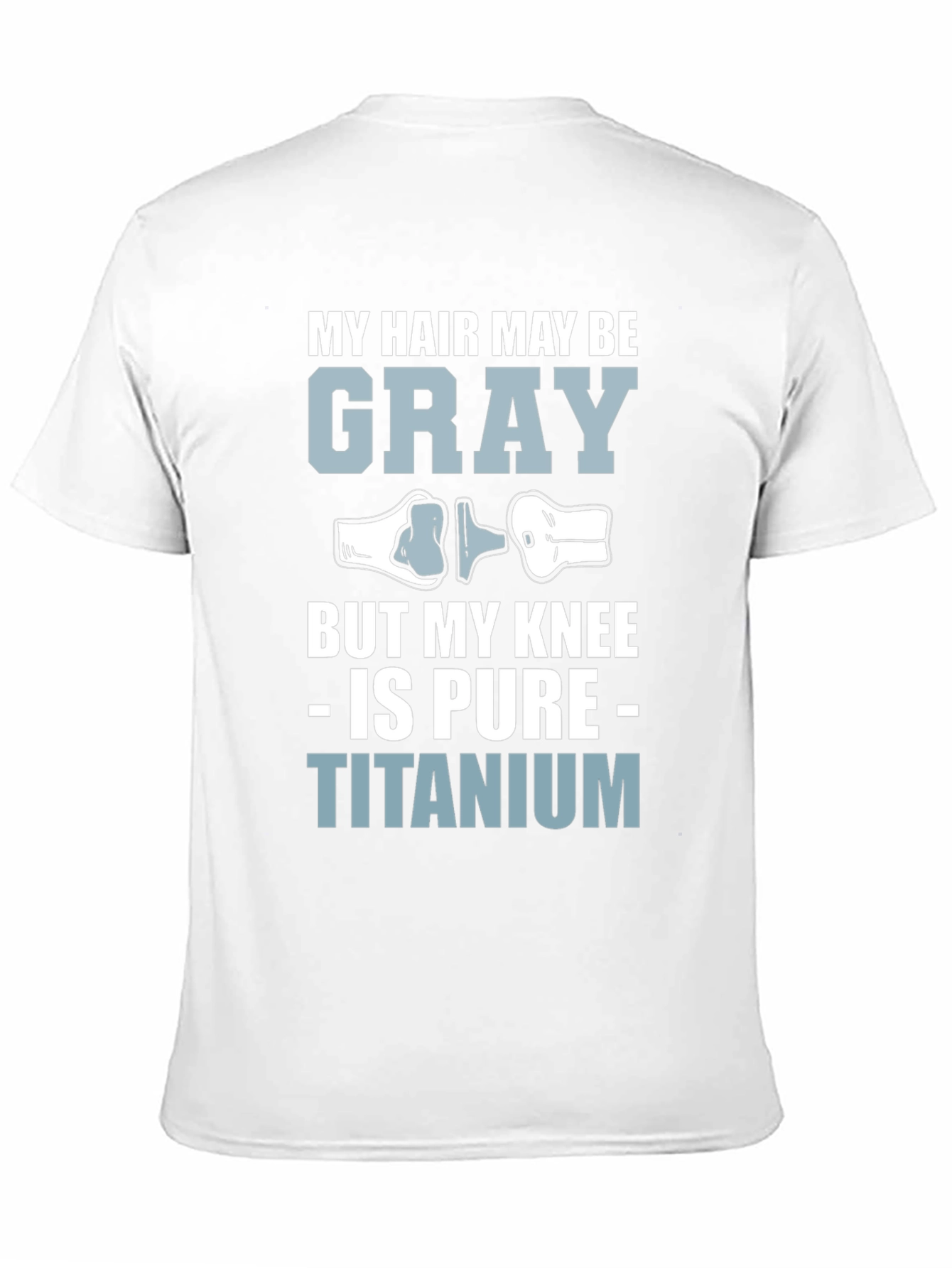 Camiseta Pelo Gris Rodilla de Titanio