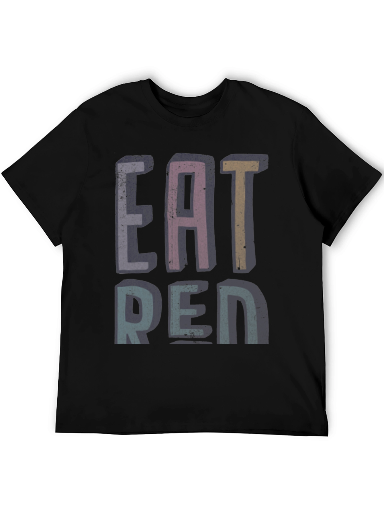 Camiseta Negra Estampada EAT REN