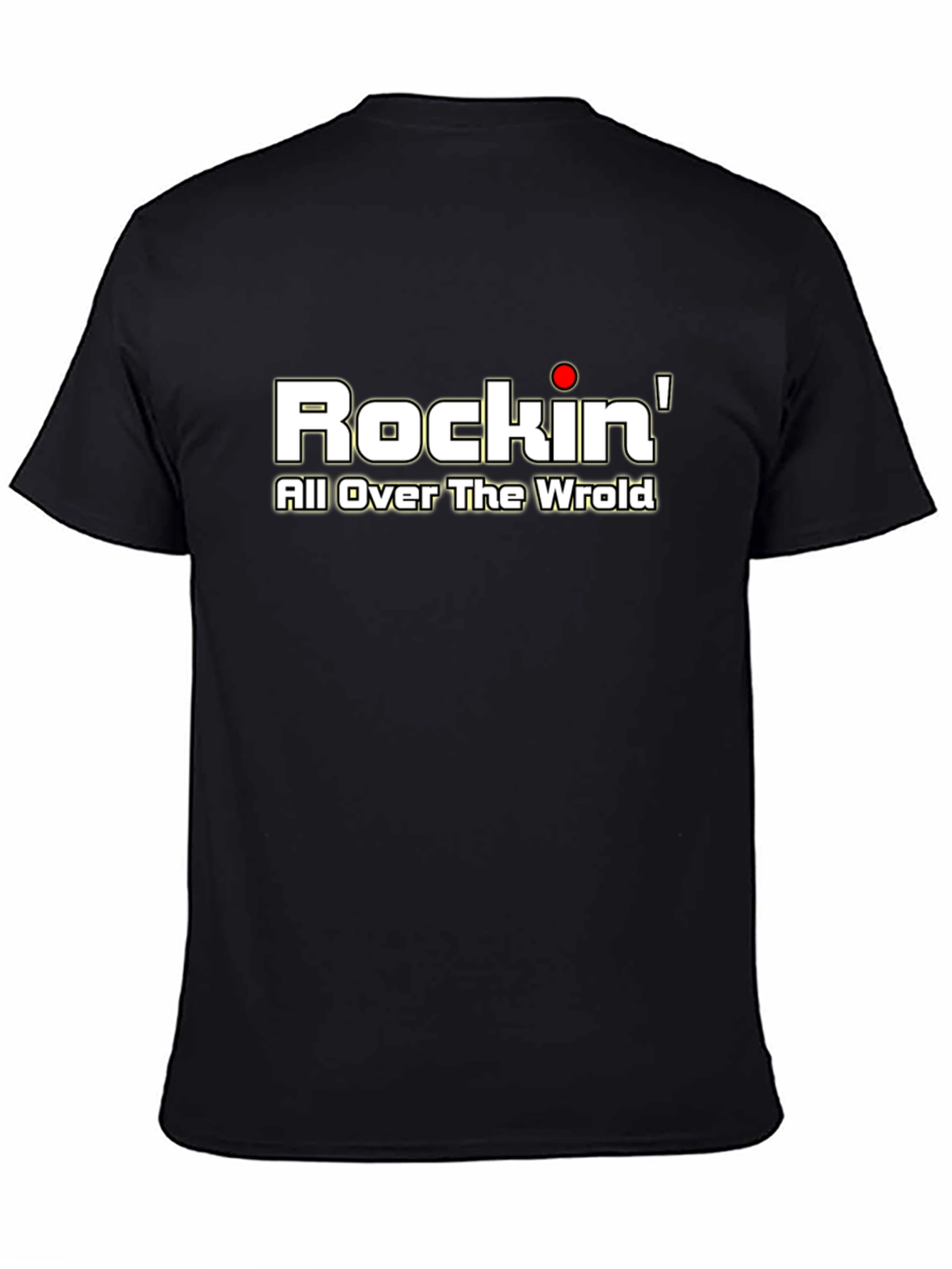Camiseta Negra Rockin All Over The Wrold