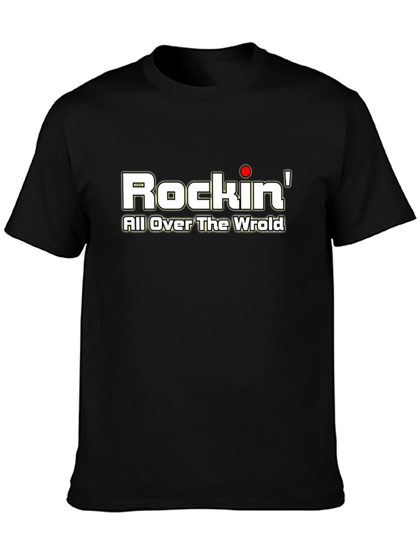 Camiseta Negra Rockin All Over The Wrold