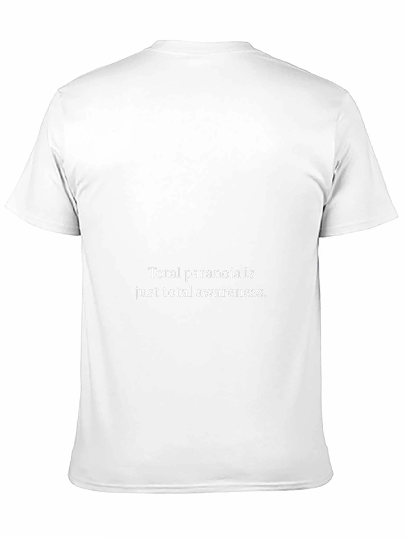 Camiseta Negra: Paranoia Total Conciencia Total