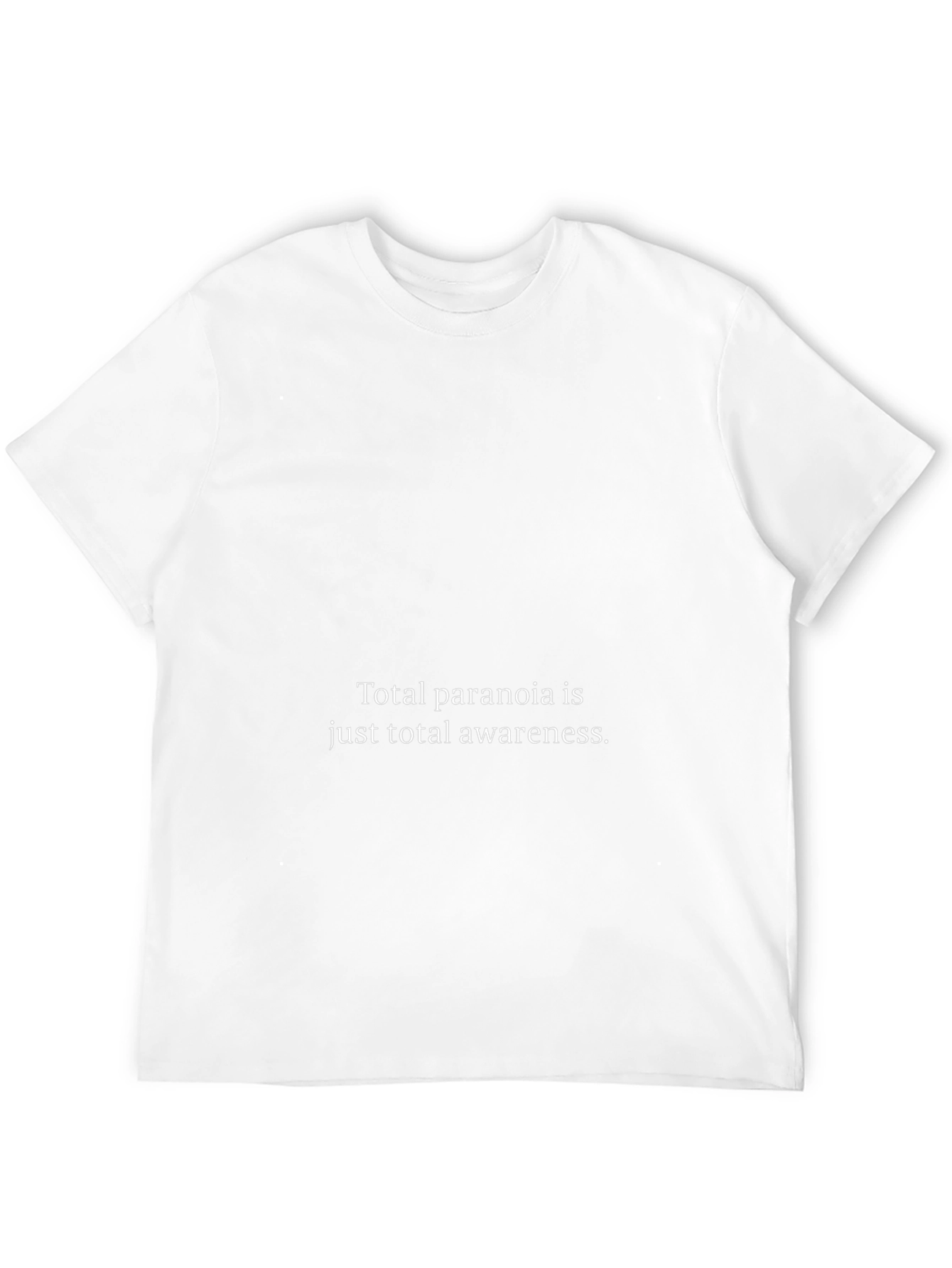 Camiseta Negra: Paranoia Total Conciencia Total