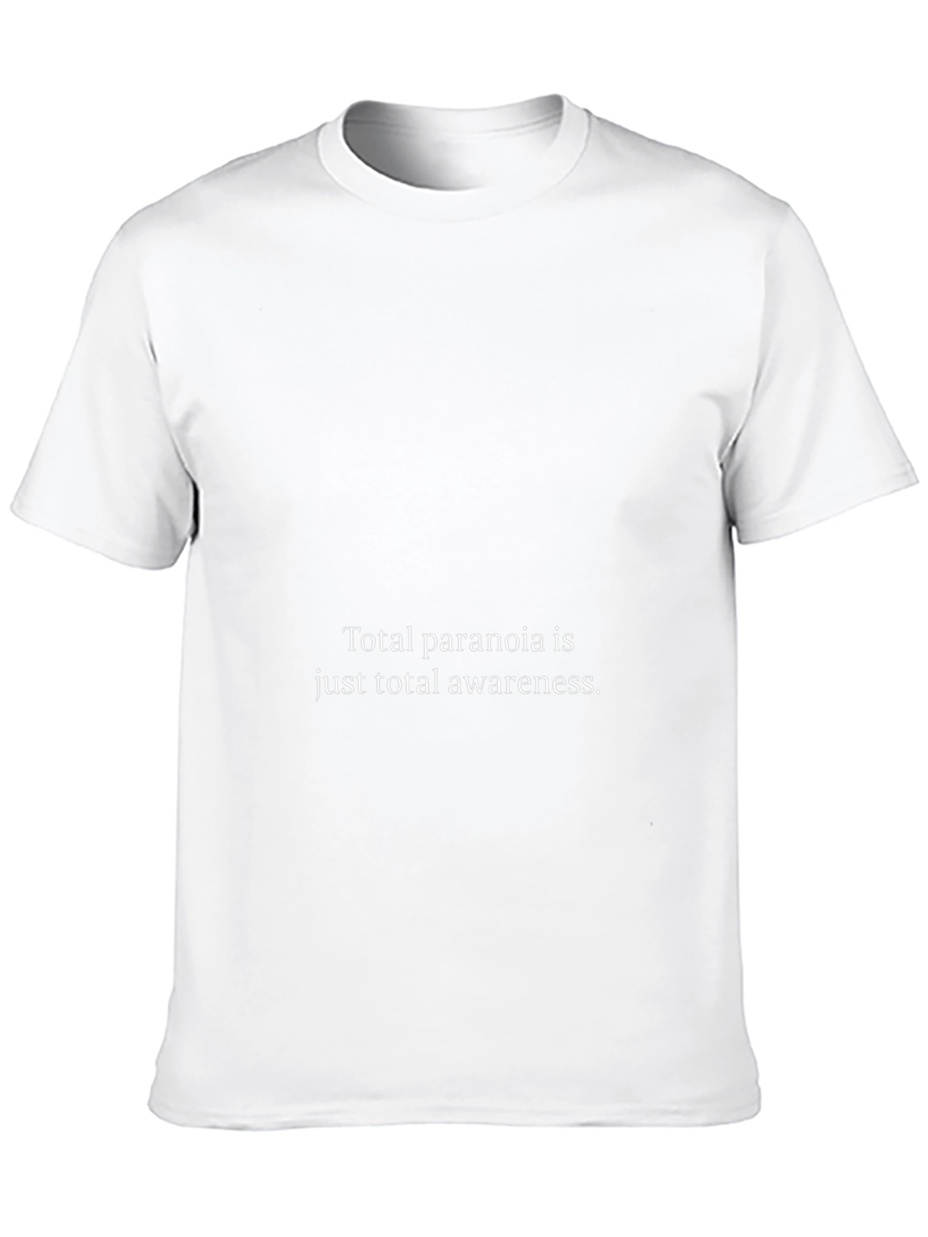 Camiseta Negra: Paranoia Total Conciencia Total