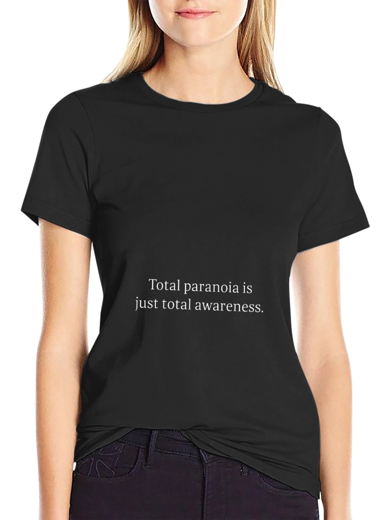 Camiseta Negra: Paranoia Total Conciencia Total