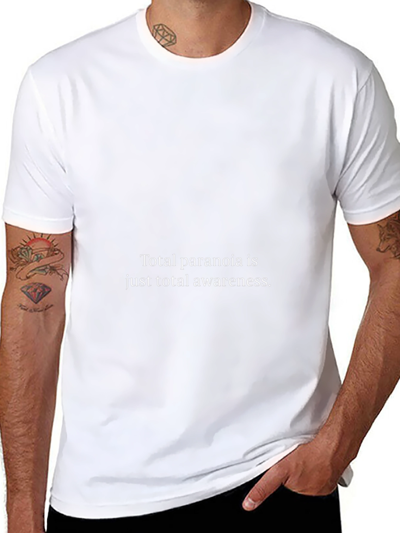 Camiseta Negra: Paranoia Total Conciencia Total