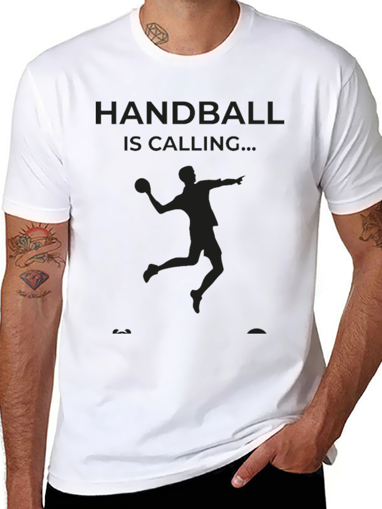 Camiseta Negra Handball is Calling...