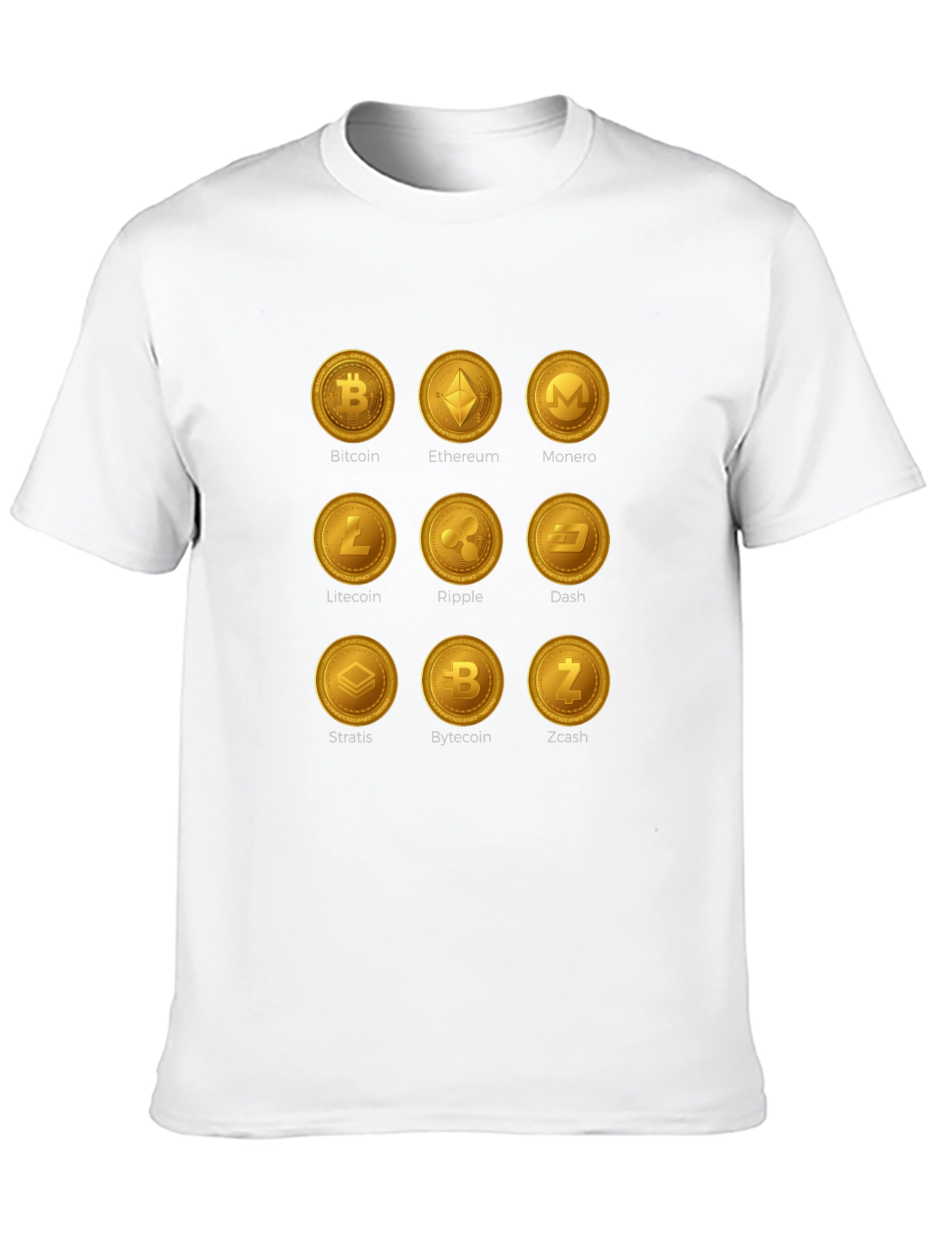 Camiseta Criptomonedas Bitcoin Ethereum