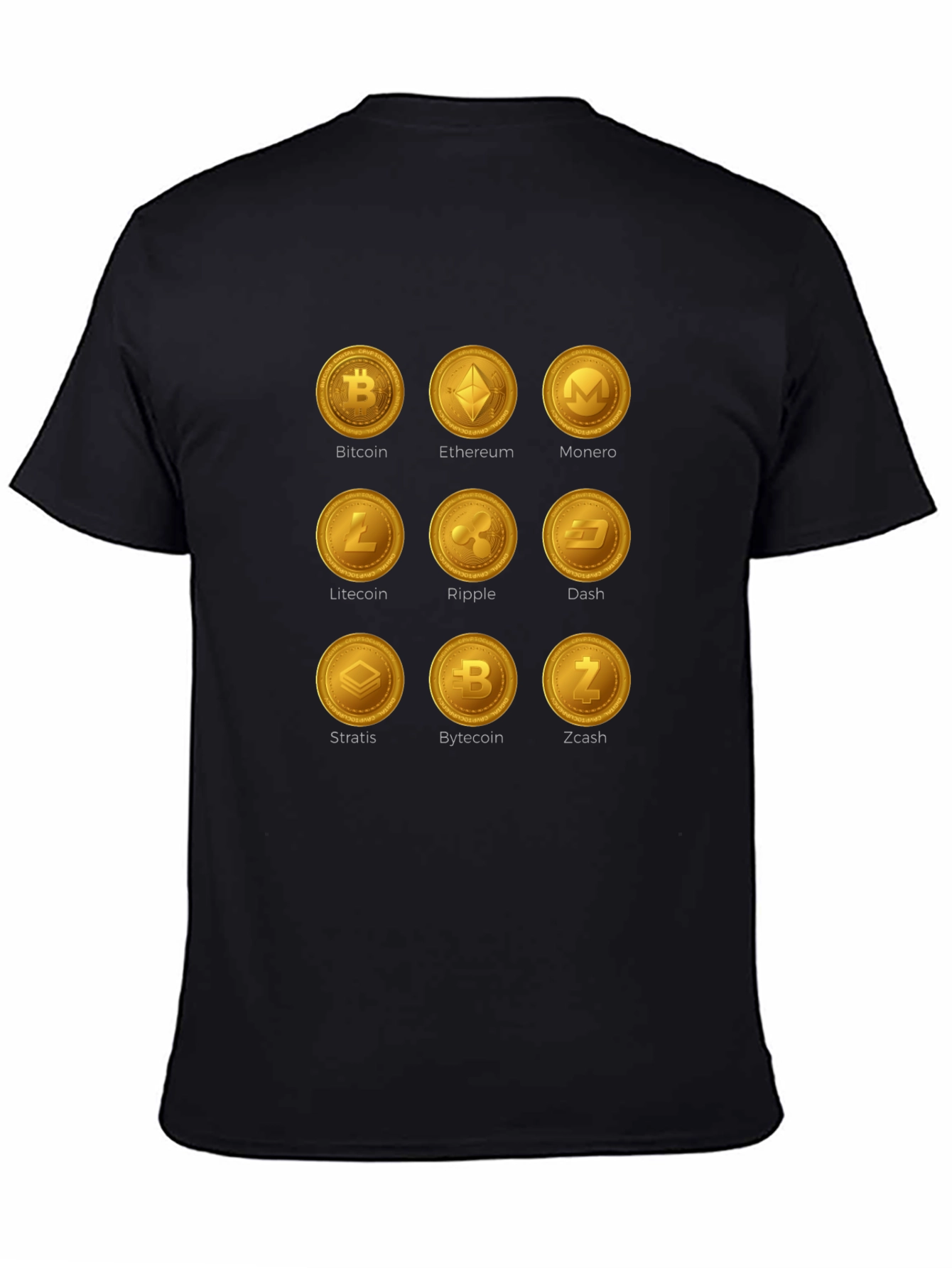 Camiseta Criptomonedas Bitcoin Ethereum