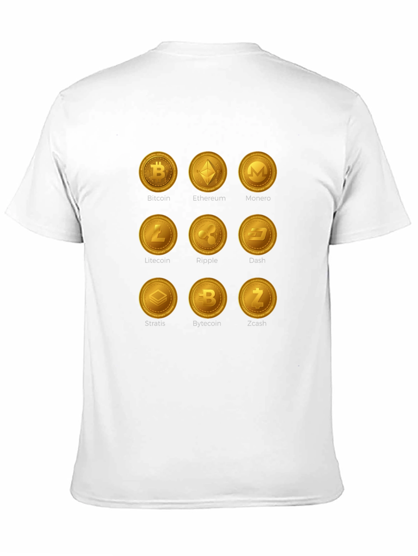 Camiseta Criptomonedas Bitcoin Ethereum