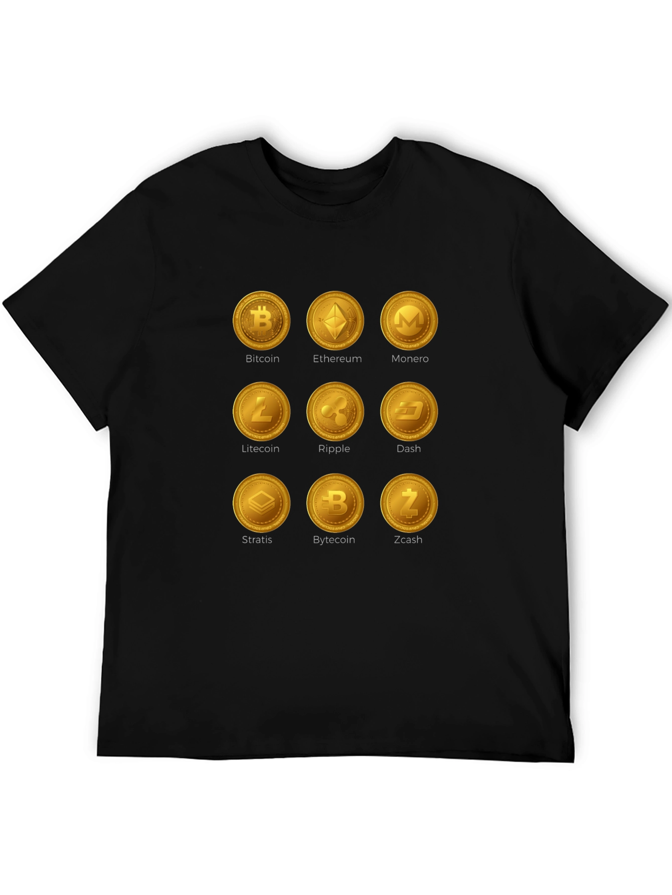 Camiseta Criptomonedas Bitcoin Ethereum