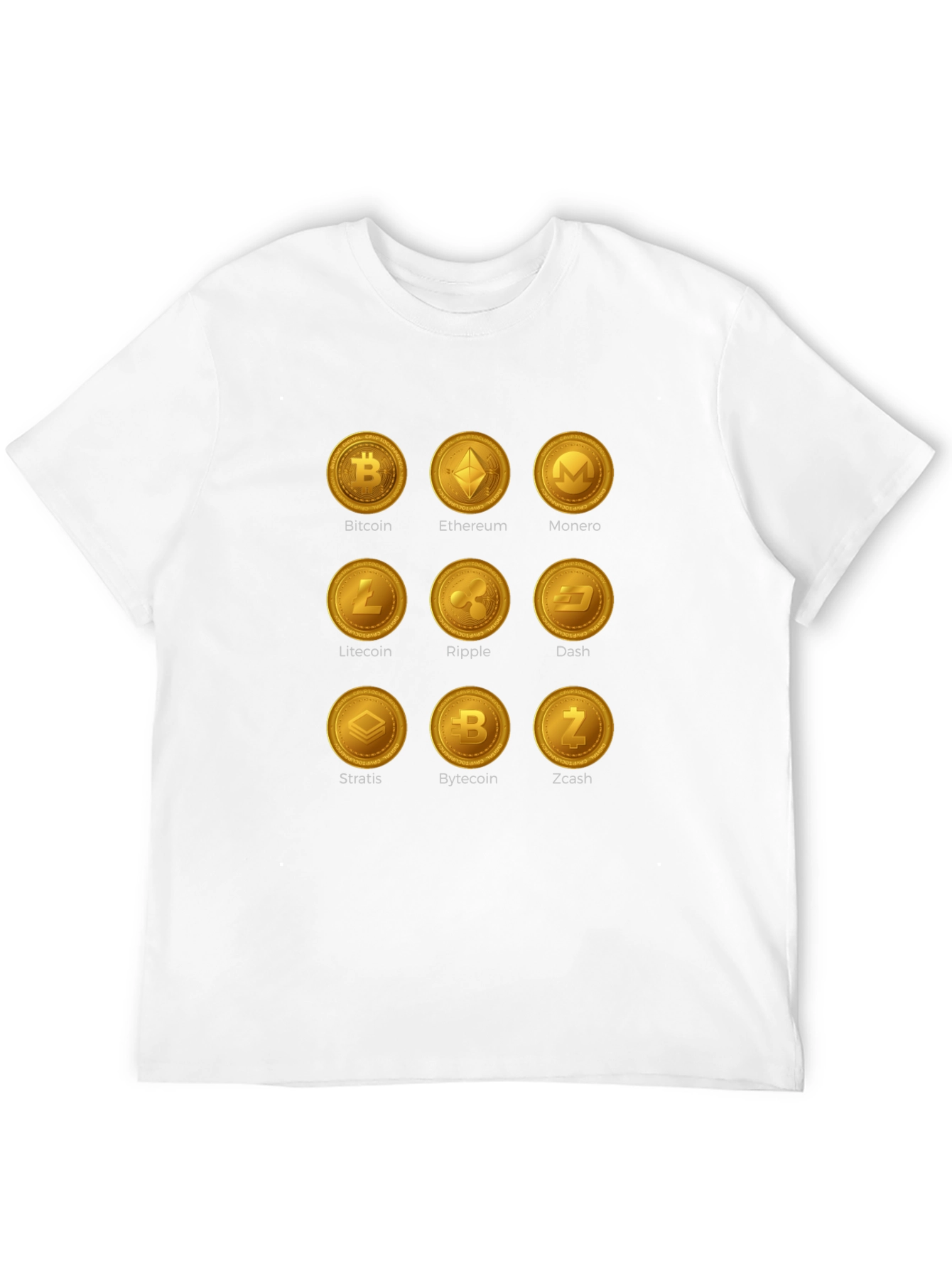 Camiseta Criptomonedas Bitcoin Ethereum