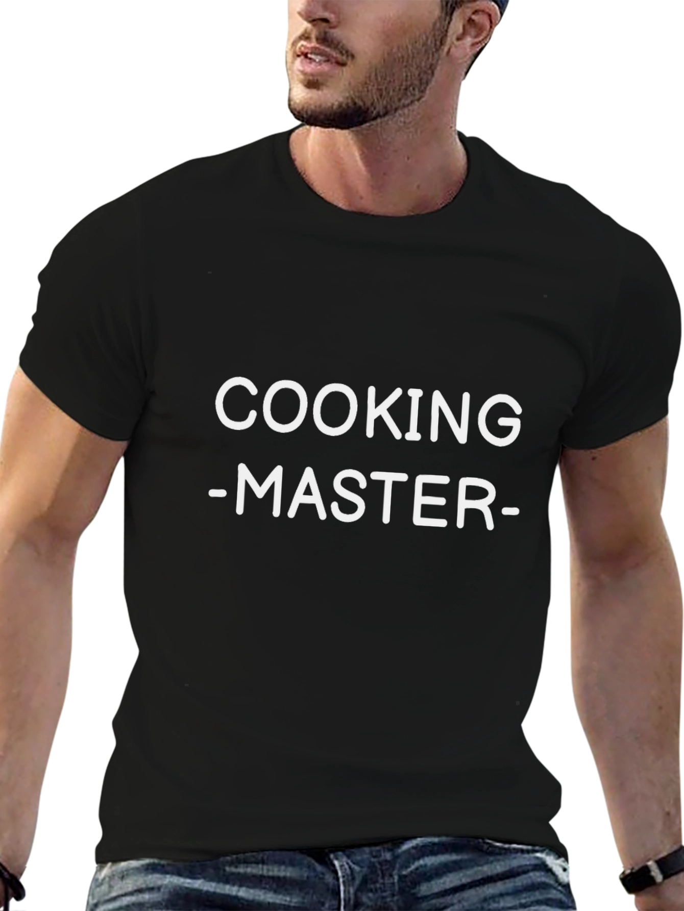 Camiseta Negra Cooking Master para Amantes de la Cocina