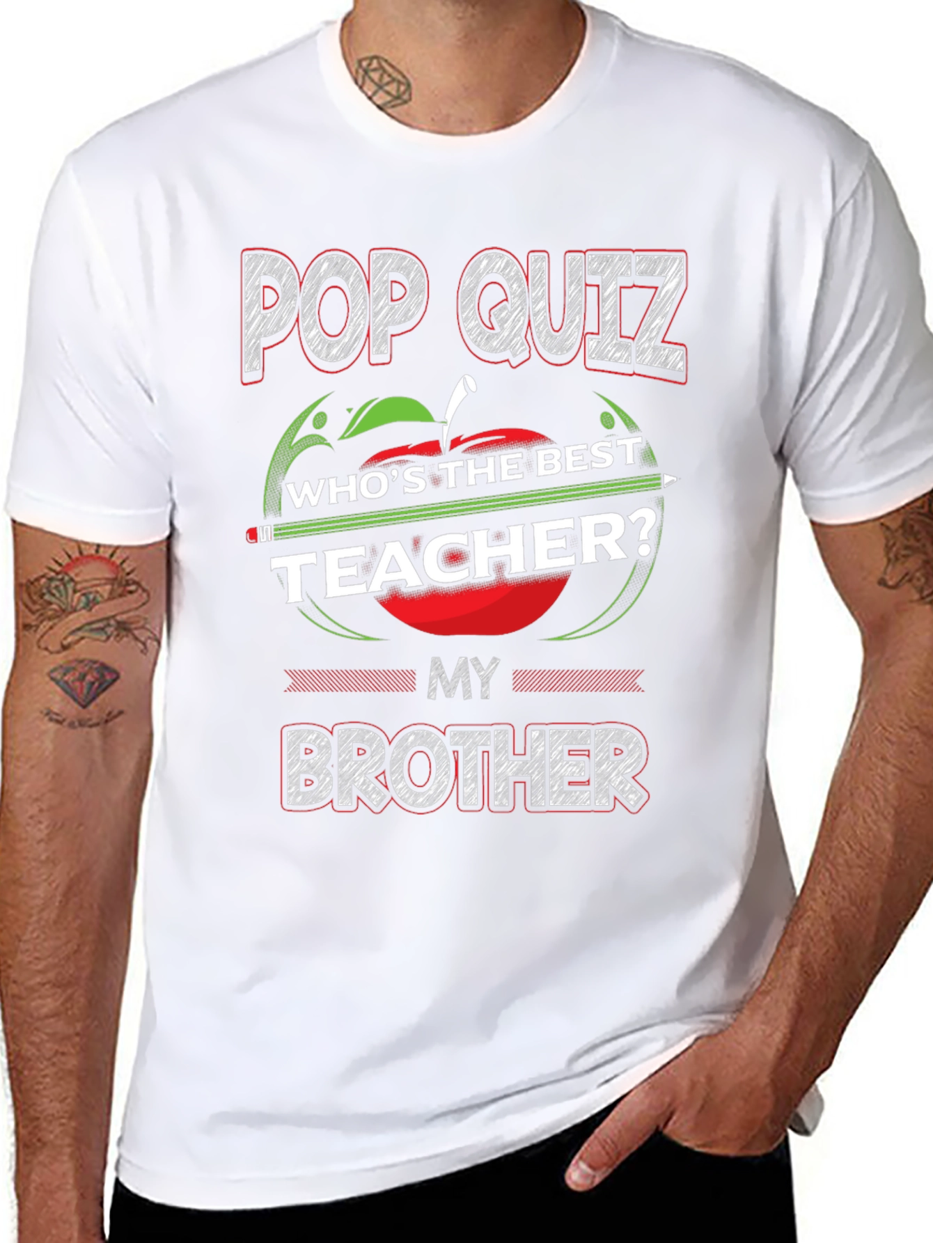 Camiseta Pop Quiz My Brother Teacher