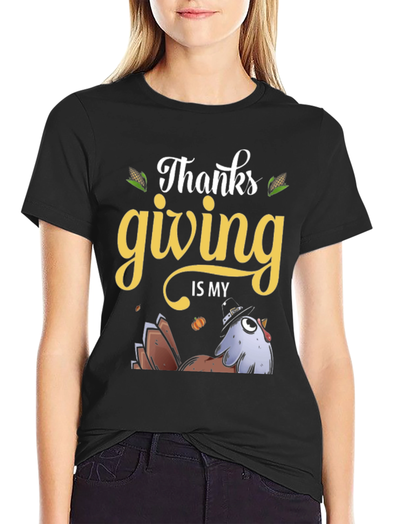 Camiseta de Acción de Gracias Thanksgiving is my