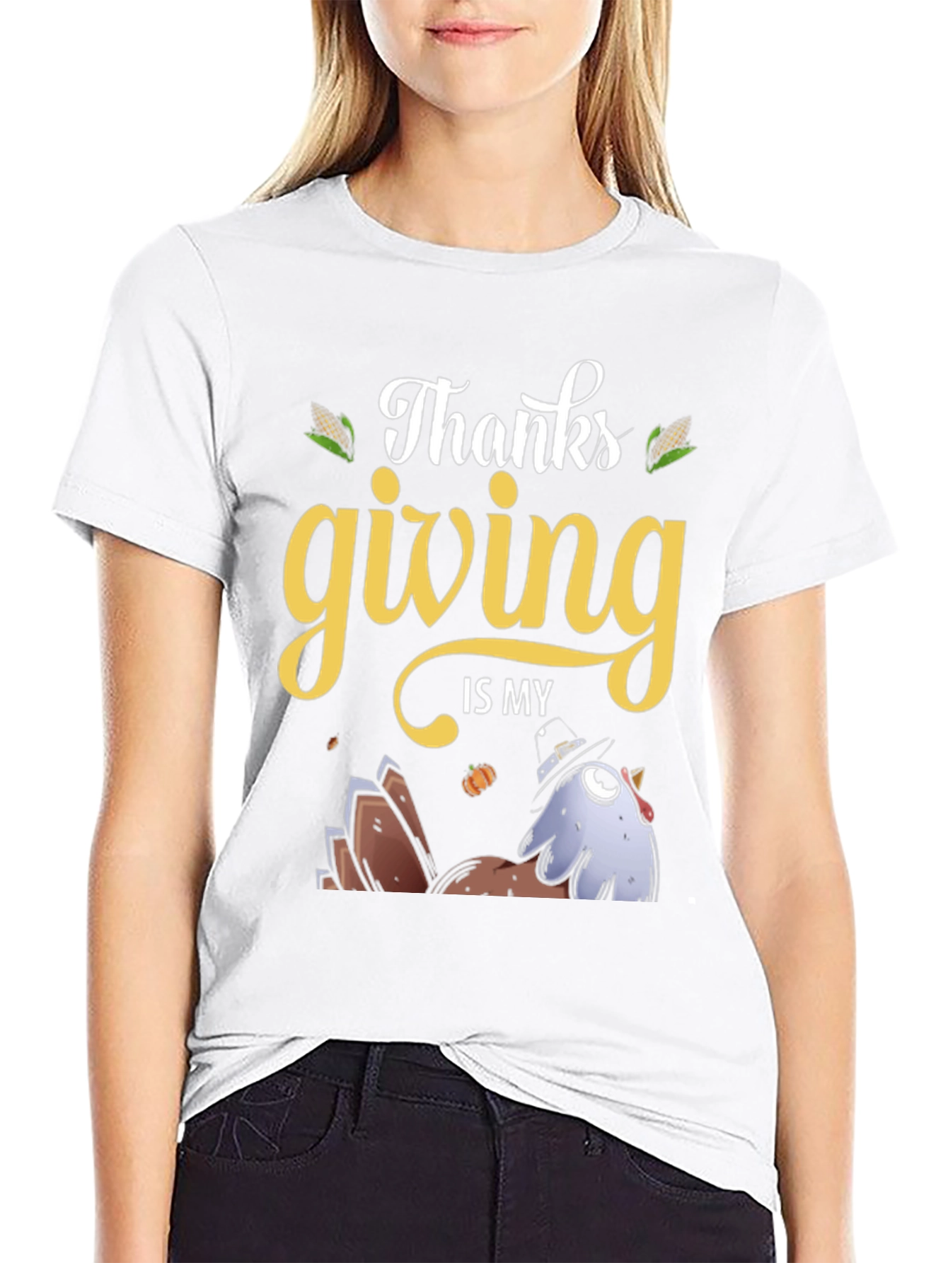 Camiseta de Acción de Gracias Thanksgiving is my