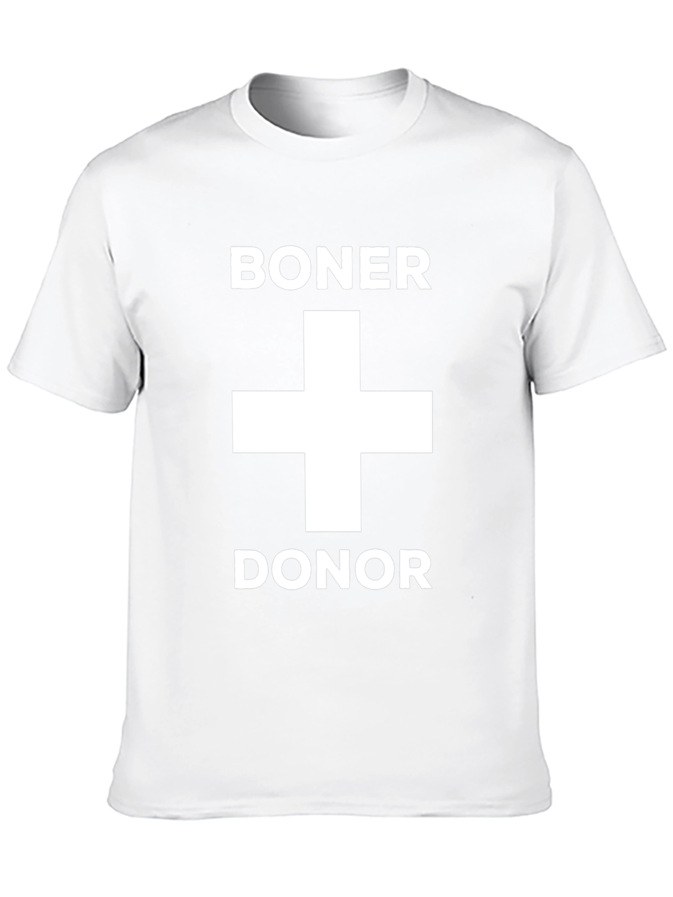 Camiseta Negra Boner Donor con Diseño Humorístico