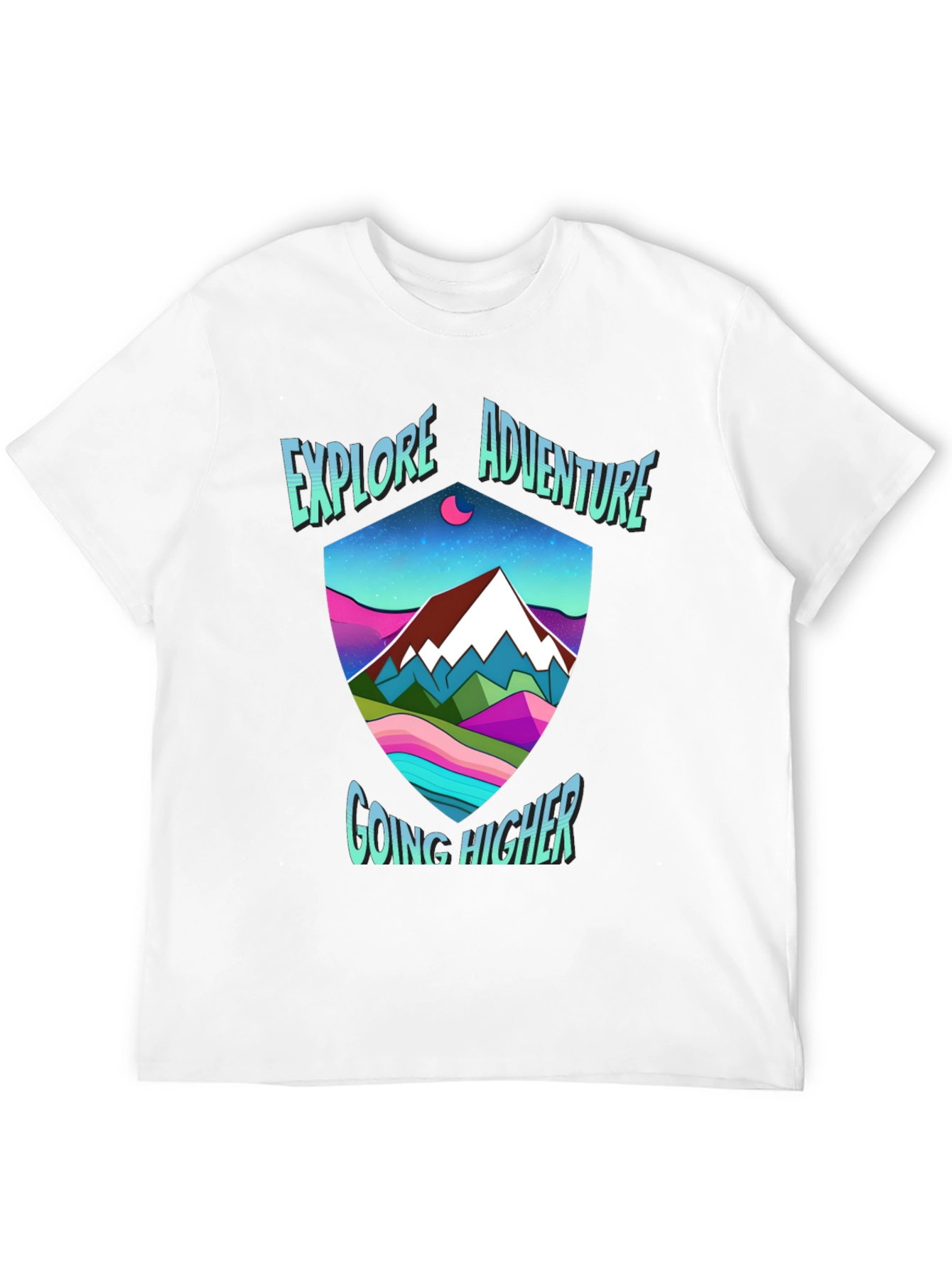 Camiseta Negra de Aventura y Montaña