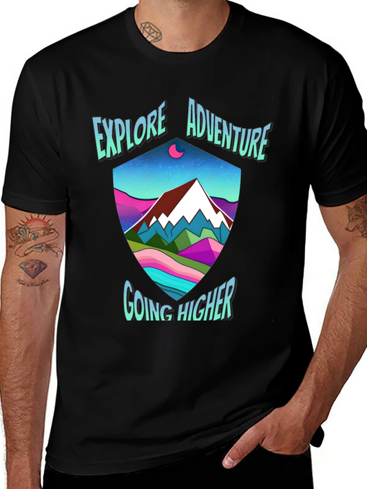 Camiseta Negra de Aventura y Montaña