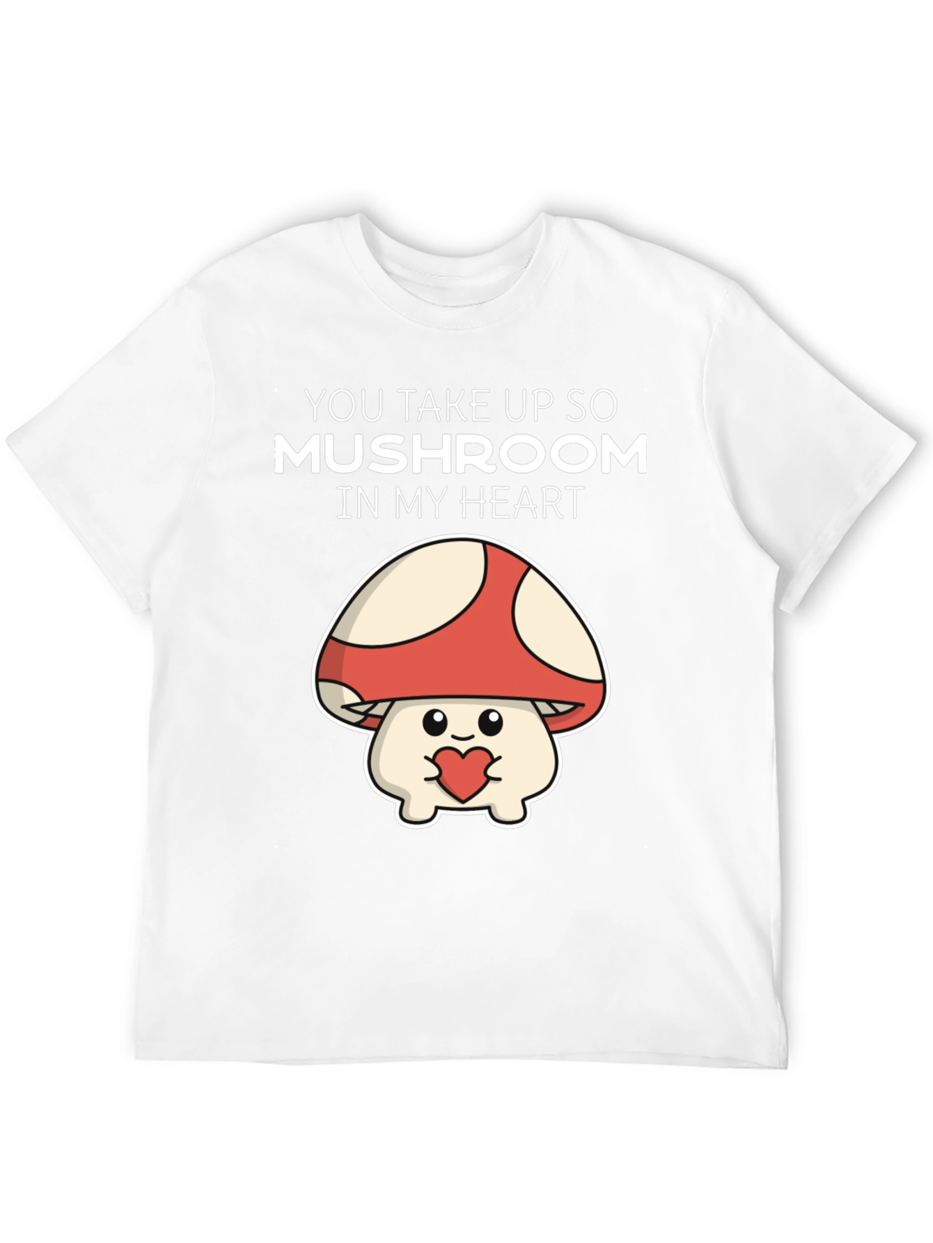 Camiseta Negra Mushroom Heart