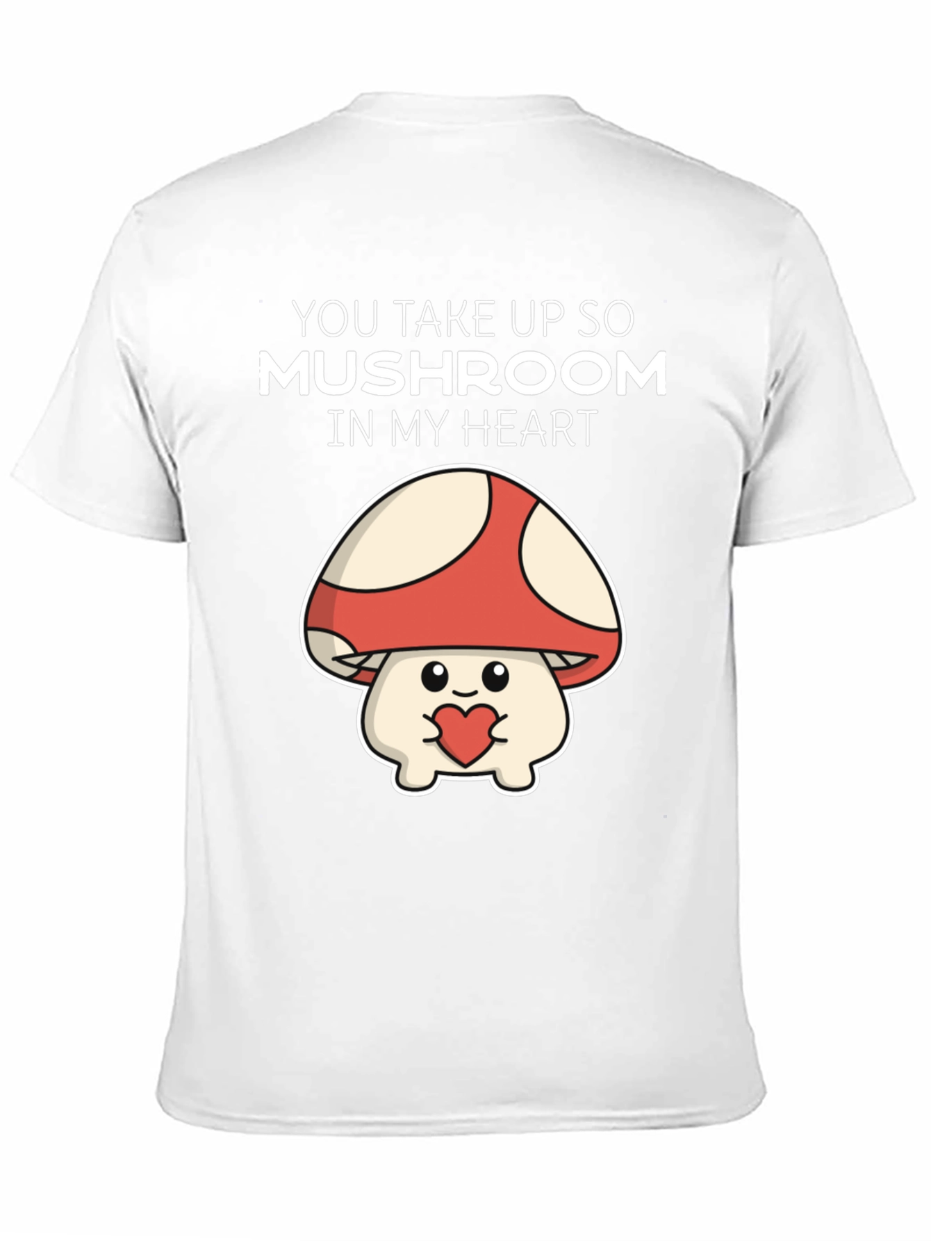 Camiseta Negra Mushroom Heart