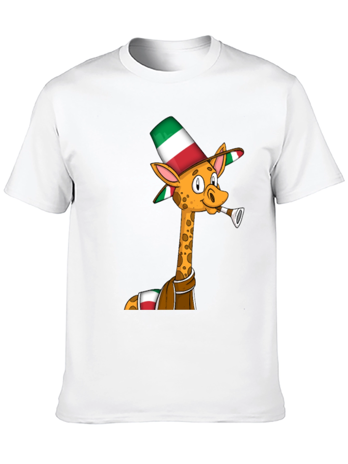 Camiseta Negra con Jirafa Italiana